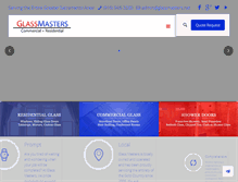 Tablet Screenshot of glassmasters.net